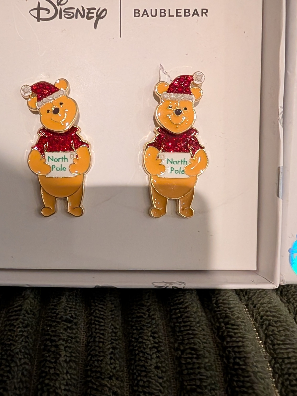 BaubleBar Disney Winnie the Pooh 'North Pole' Holiday Wall Decor - Red & Yellow